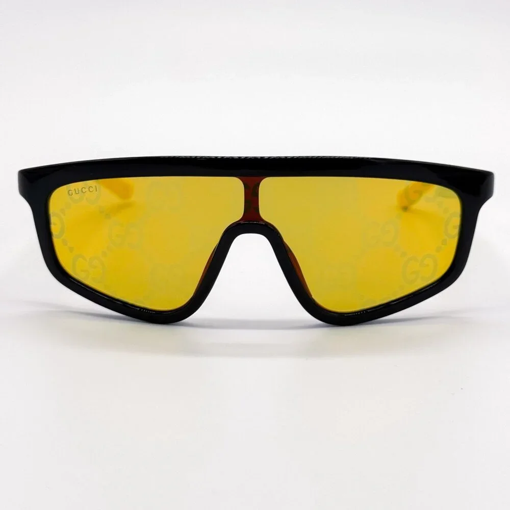 NEW GUCCI GG1736S 004 SHIELD YELLOW UNISEX SUNGLASSES GUCCI